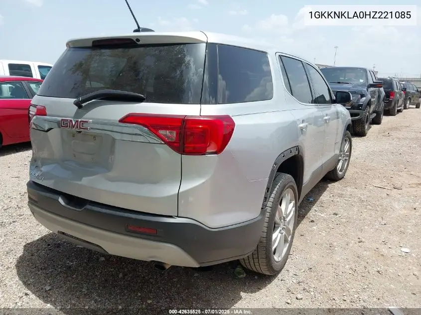2017 GMC Acadia Sle-1 VIN: 1GKKNKLA0HZ221085 Lot: 42635525