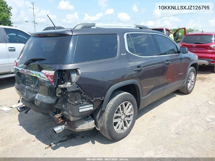 2018 GMC Acadia Sle-2 VIN: 1GKKNLLSXJZ126795 Lot: 42614658