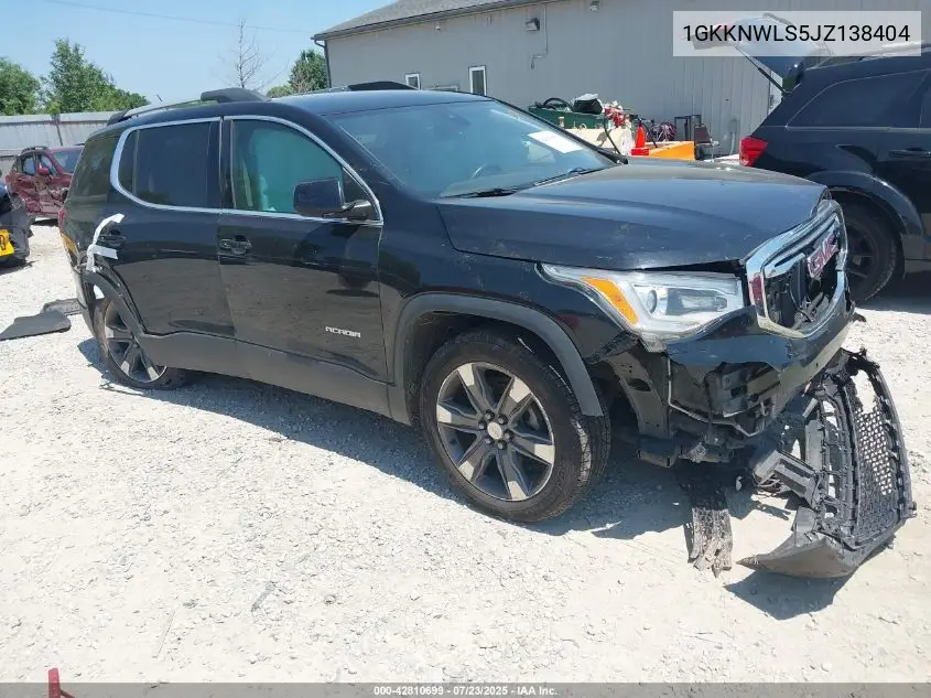 1GKKNWLS5JZ138404 2018 GMC Acadia Slt-2