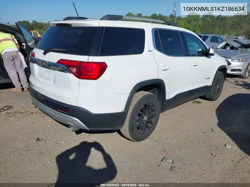 2019 GMC Acadia Slt-1 VIN: 1GKKNMLS1KZ186634 Lot: 42030423