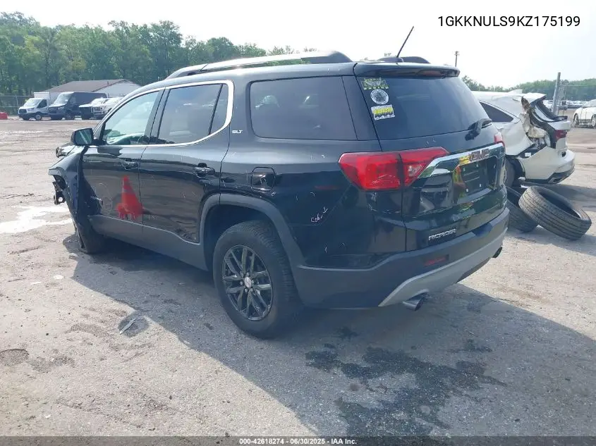 2019 GMC Acadia Slt-1 VIN: 1GKKNULS9KZ175199 Lot: 42618274