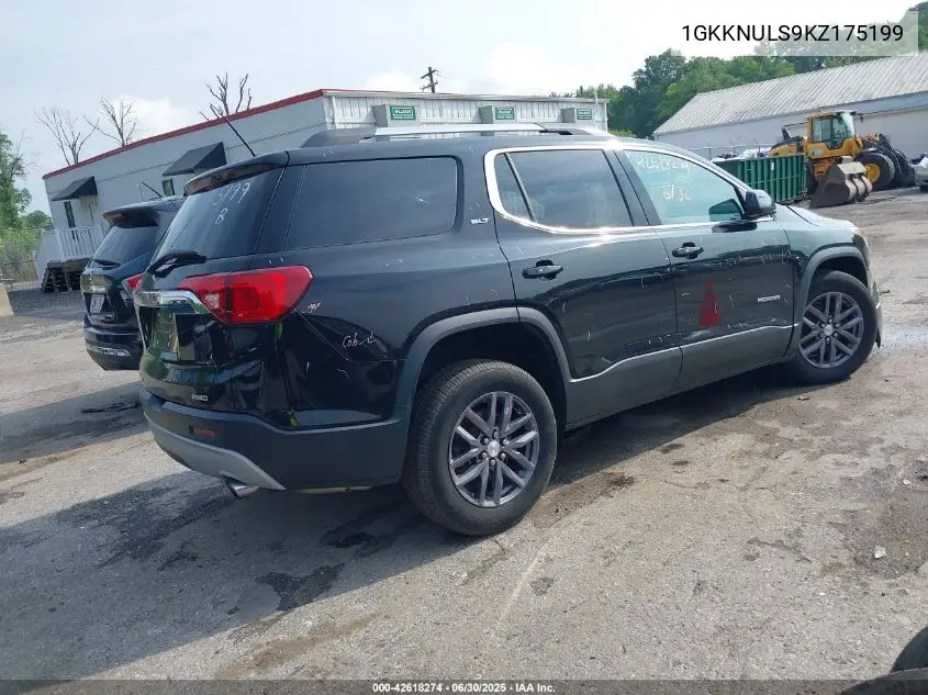 2019 GMC Acadia Slt-1 VIN: 1GKKNULS9KZ175199 Lot: 42618274