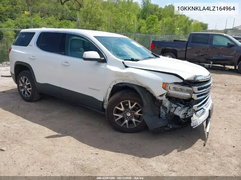 1gkknkla4lz164964 1GKKNKLA4LZ164964 2020 GMC Acadia Fwd Sle