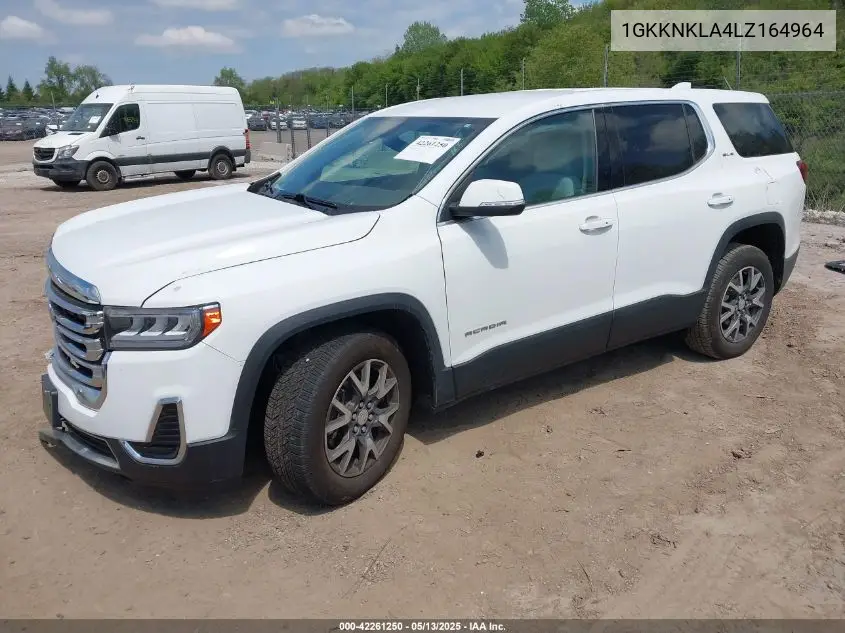 1gkknkla4lz164964 1GKKNKLA4LZ164964 2020 GMC Acadia Fwd Sle