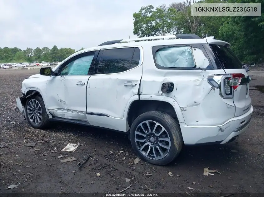 2020 GMC Acadia Awd Denali VIN: 1GKKNXLS5LZ236518 Lot: 42594381