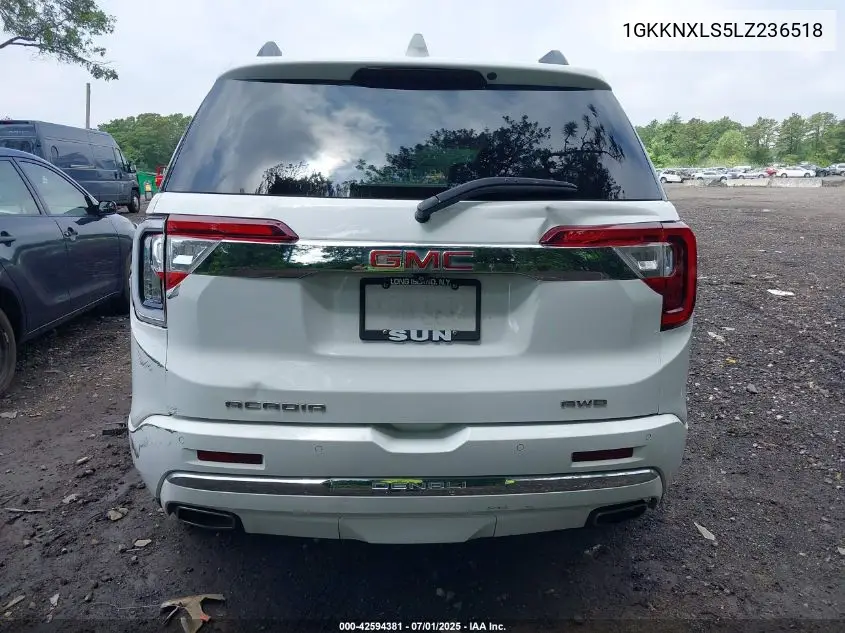 2020 GMC Acadia Awd Denali VIN: 1GKKNXLS5LZ236518 Lot: 42594381
