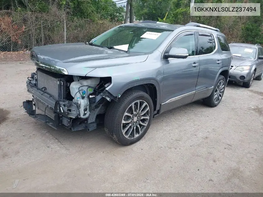 2020 GMC Acadia Awd Denali VIN: 1GKKNXLS0LZ237494 Lot: 42603369
