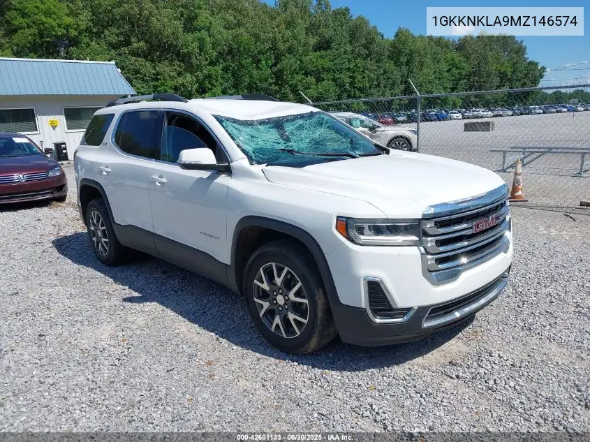 2021 GMC Acadia Fwd Sle VIN: 1GKKNKLA9MZ146574 Lot: 42601133