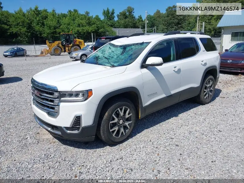 2021 GMC Acadia Fwd Sle VIN: 1GKKNKLA9MZ146574 Lot: 42601133