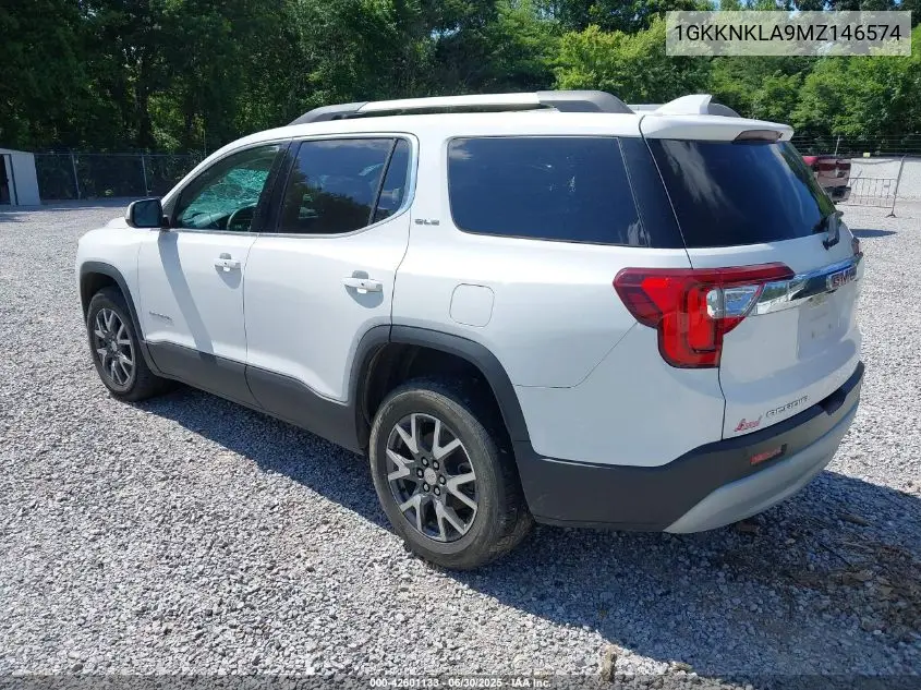 2021 GMC Acadia Fwd Sle VIN: 1GKKNKLA9MZ146574 Lot: 42601133