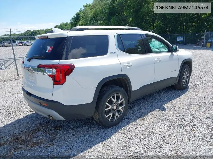 2021 GMC Acadia Fwd Sle VIN: 1GKKNKLA9MZ146574 Lot: 42601133