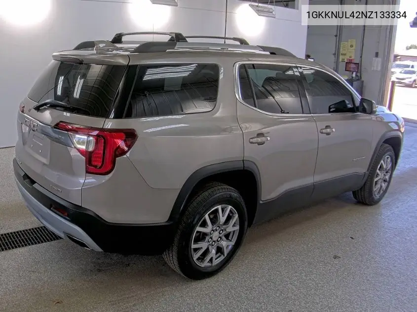 2022 GMC Acadia Slt VIN: 1GKKNUL42NZ133334 Lot: 42270201