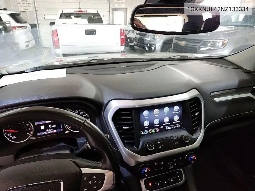 2022 GMC Acadia Slt VIN: 1GKKNUL42NZ133334 Lot: 42270201