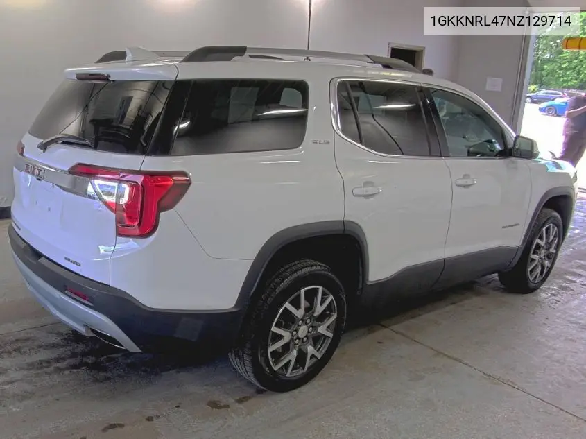 2022 GMC Acadia Sle VIN: 1GKKNRL47NZ129714 Lot: 42830884