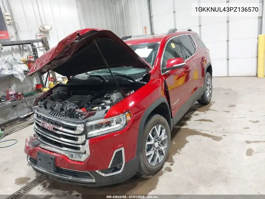 1GKKNUL43PZ136570 2023 GMC Acadia Awd Slt