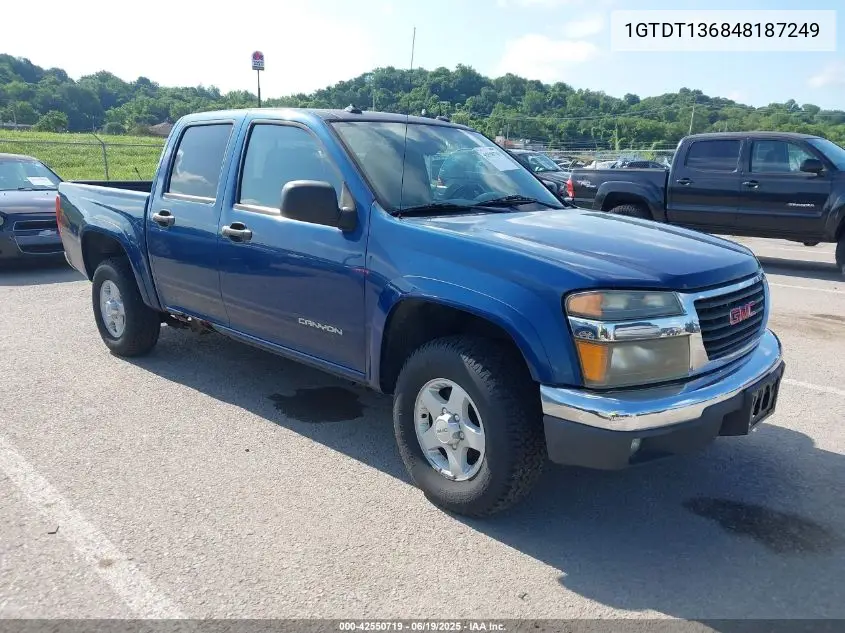 2004 GMC Canyon Sle VIN: 1GTDT136848187249 Lot: 42550719