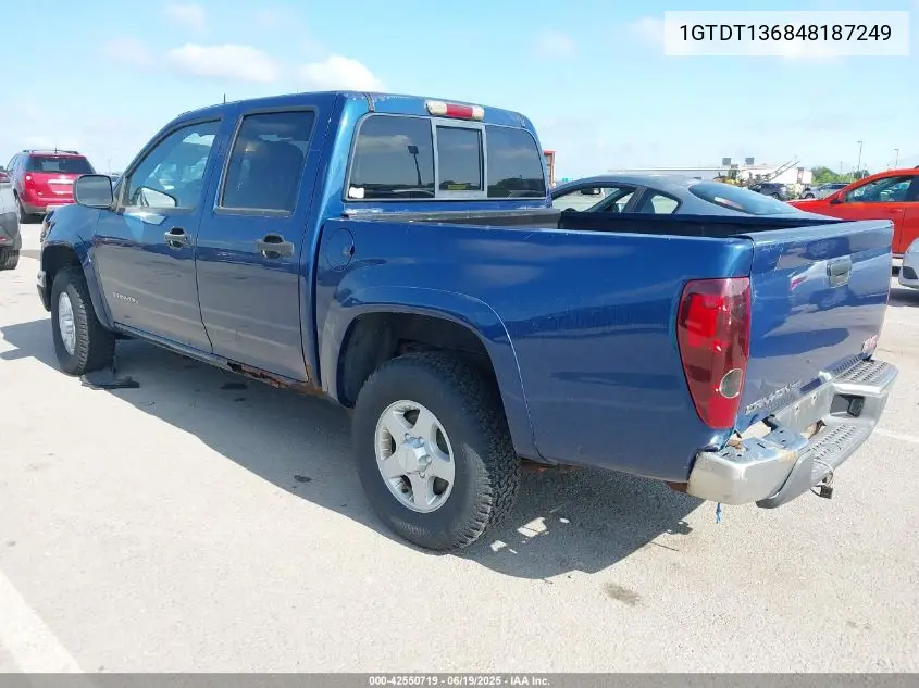 2004 GMC Canyon Sle VIN: 1GTDT136848187249 Lot: 42550719