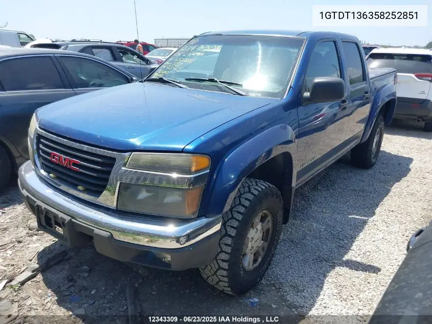 2005 GMC Canyon Sle VIN: 1GTDT136358252851 Lot: 12343309