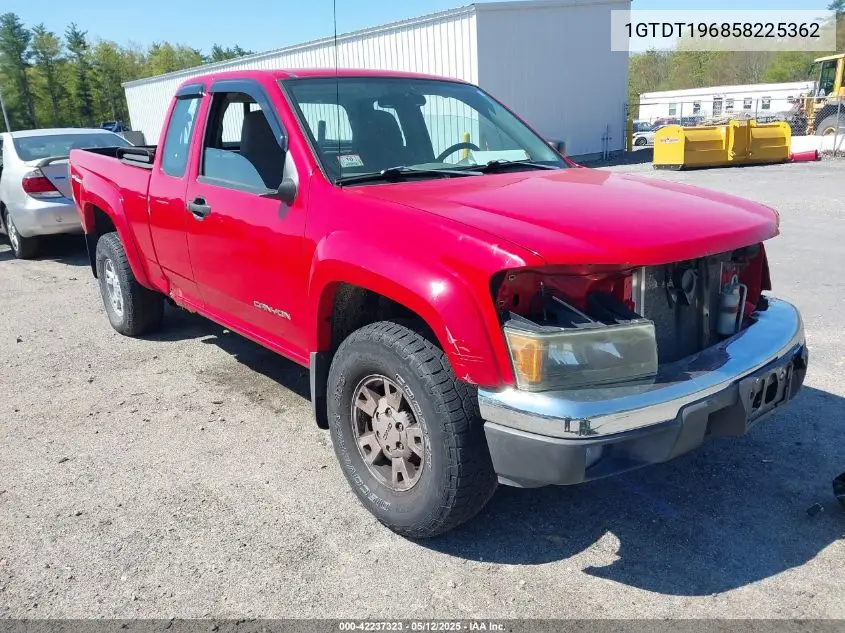 2005 GMC Canyon Sl VIN: 1GTDT196858225362 Lot: 42237323