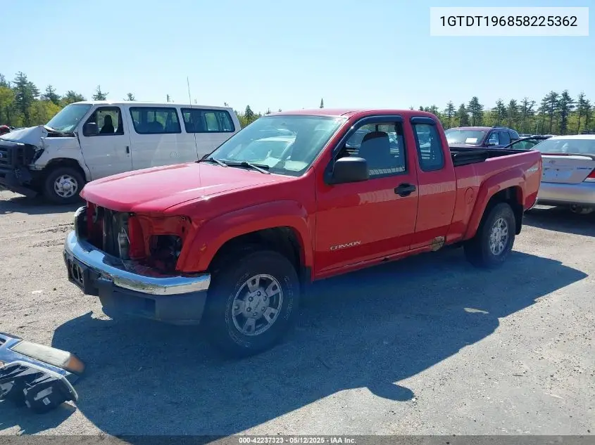 2005 GMC Canyon Sl VIN: 1GTDT196858225362 Lot: 42237323