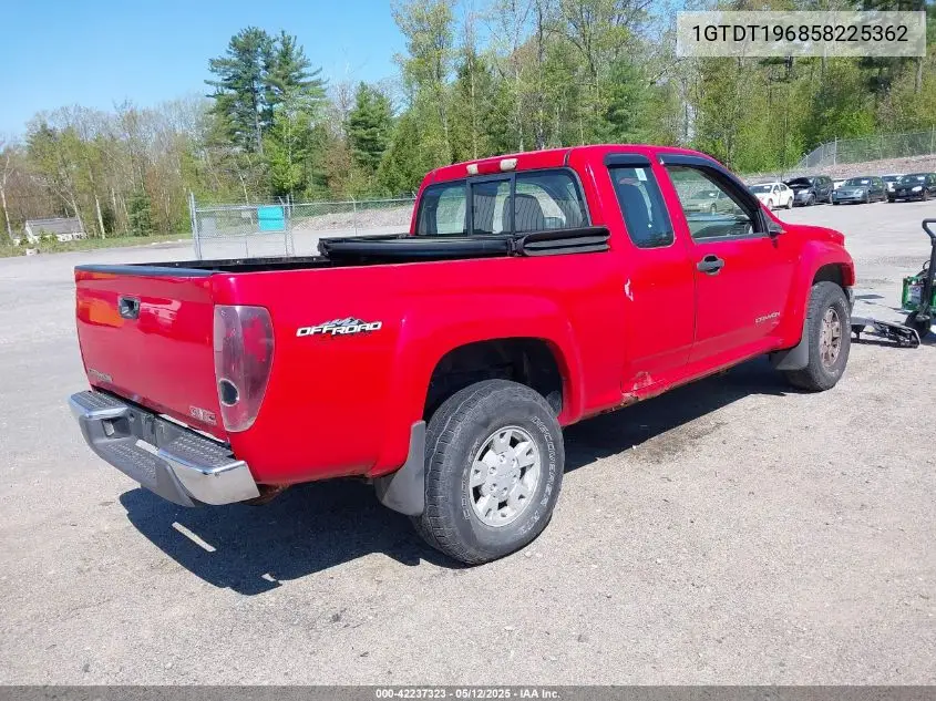 2005 GMC Canyon Sl VIN: 1GTDT196858225362 Lot: 42237323