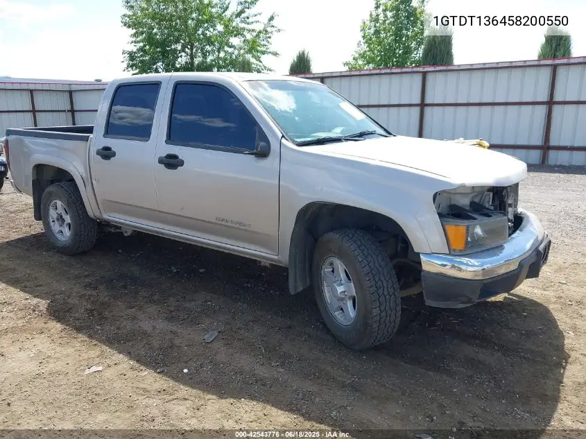 2005 GMC Canyon Sle VIN: 1GTDT136458200550 Lot: 42543776