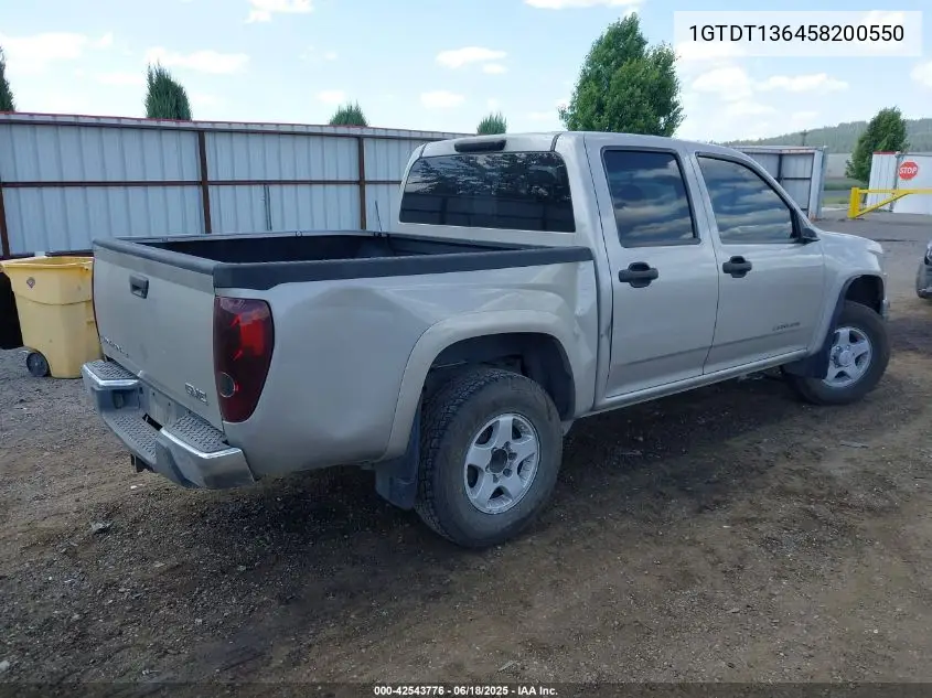 2005 GMC Canyon Sle VIN: 1GTDT136458200550 Lot: 42543776