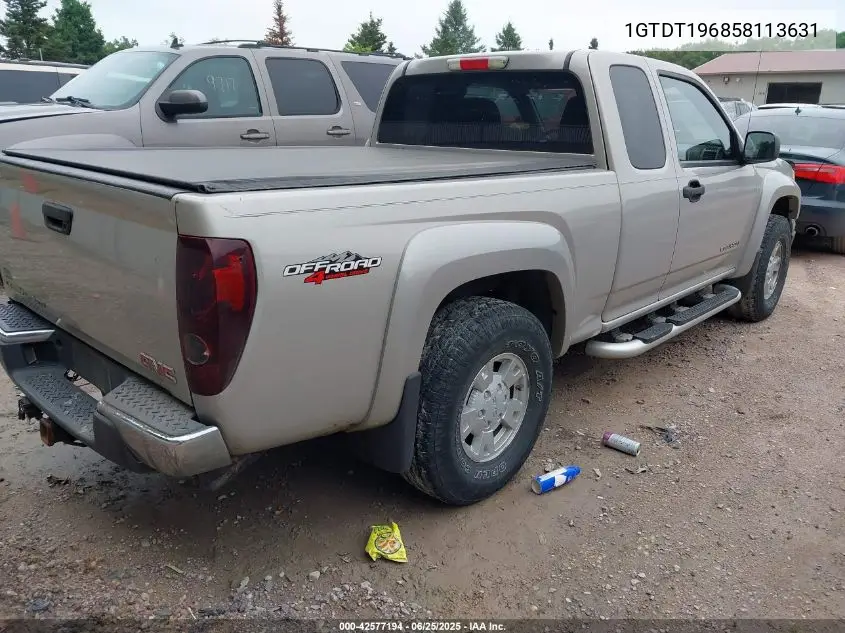 2005 GMC Canyon Sle VIN: 1GTDT196858113631 Lot: 42577194