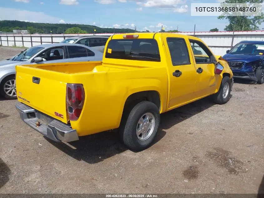 2005 GMC Canyon Sle VIN: 1GTCS136858148760 Lot: 42623523