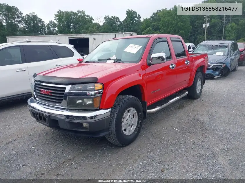 2005 GMC Canyon Sle VIN: 1GTDS136858216477 Lot: 42641142
