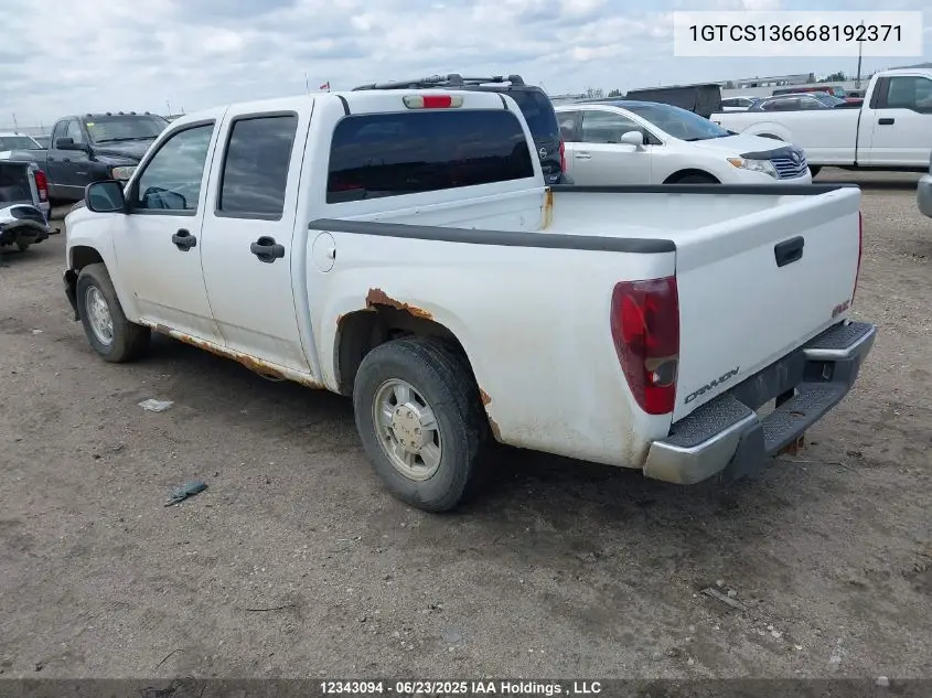 2006 GMC Canyon Sle VIN: 1GTCS136668192371 Lot: 12343094