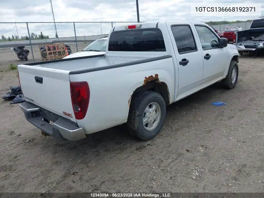 2006 GMC Canyon Sle VIN: 1GTCS136668192371 Lot: 12343094