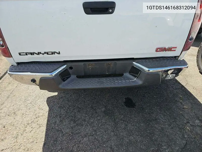 2006 GMC Canyon VIN: 1GTDS146168312094 Lot: 42260420
