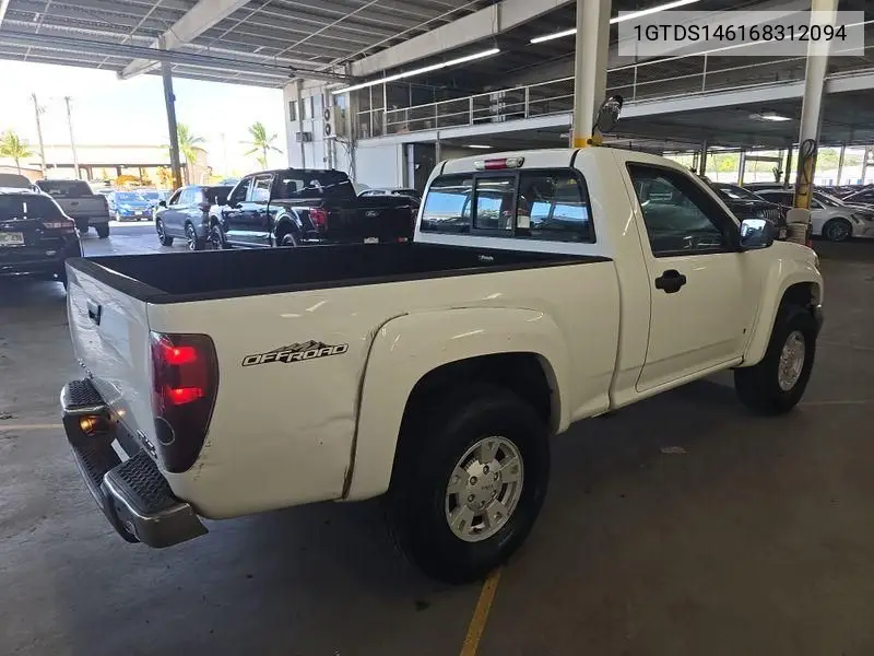 2006 GMC Canyon VIN: 1GTDS146168312094 Lot: 42260420
