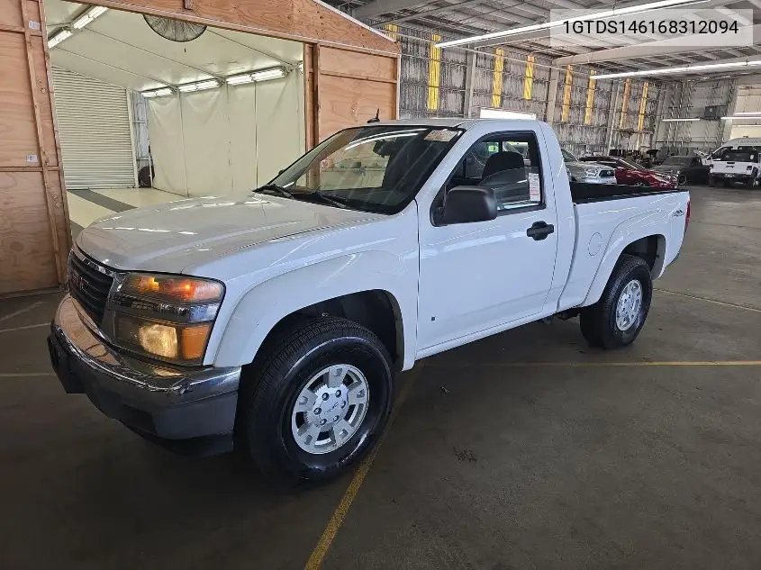 2006 GMC Canyon VIN: 1GTDS146168312094 Lot: 42260420