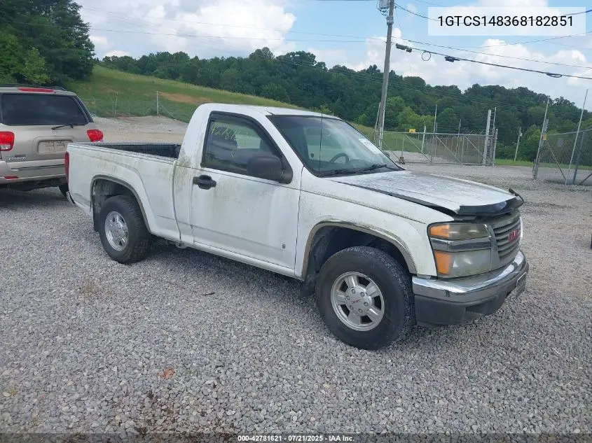 2006 GMC Canyon Sl VIN: 1GTCS148368182851 Lot: 42781621