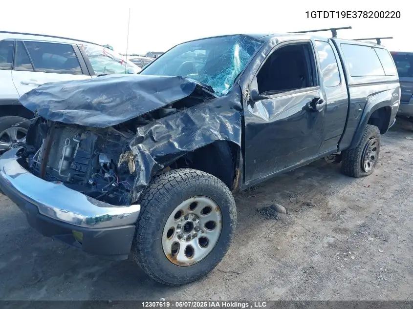 2007 GMC Canyon VIN: 1GTDT19E378200220 Lot: 12307619