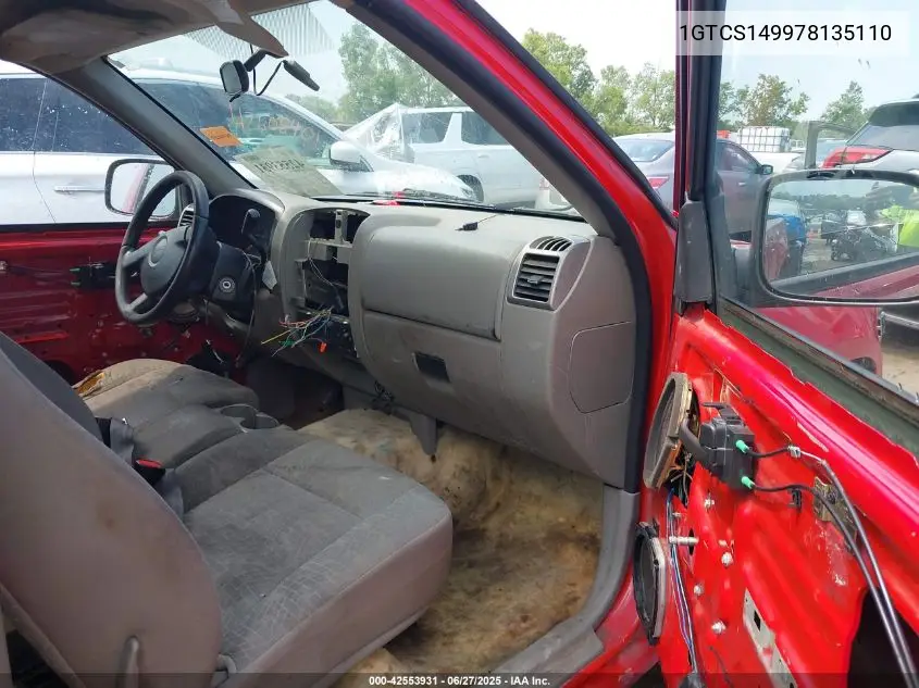2007 GMC Canyon Work Truck VIN: 1GTCS149978135110 Lot: 42553931