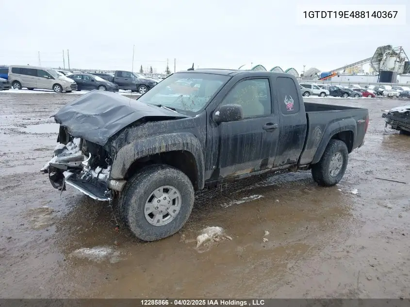 2008 GMC Canyon Sl/Sle VIN: 1GTDT19E488140367 Lot: 12285866