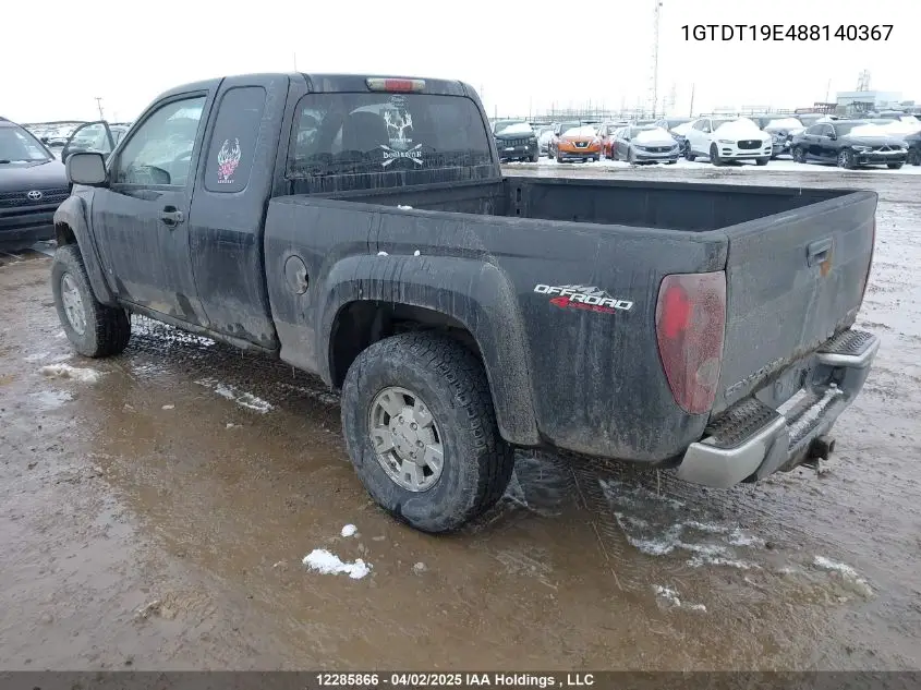 2008 GMC Canyon Sl/Sle VIN: 1GTDT19E488140367 Lot: 12285866