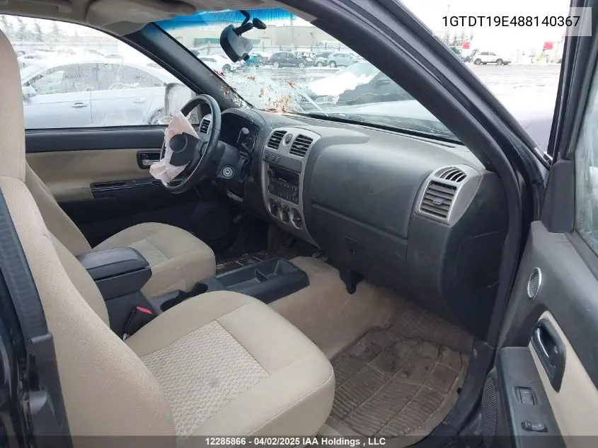2008 GMC Canyon Sl/Sle VIN: 1GTDT19E488140367 Lot: 12285866