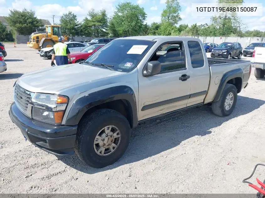 2008 GMC Canyon Sle1 VIN: 1GTDT19E488150087 Lot: 42220329
