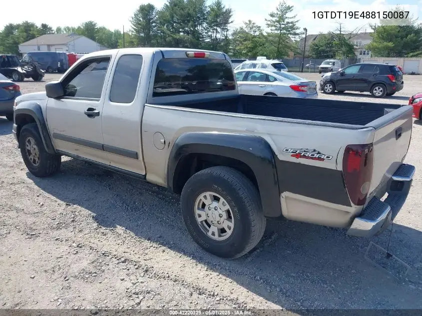 2008 GMC Canyon Sle1 VIN: 1GTDT19E488150087 Lot: 42220329
