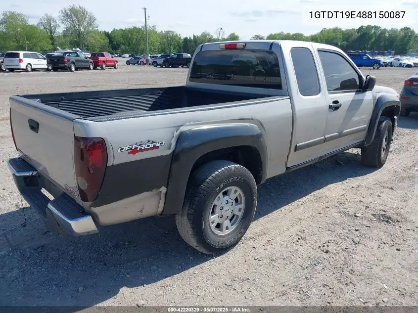 2008 GMC Canyon Sle1 VIN: 1GTDT19E488150087 Lot: 42220329