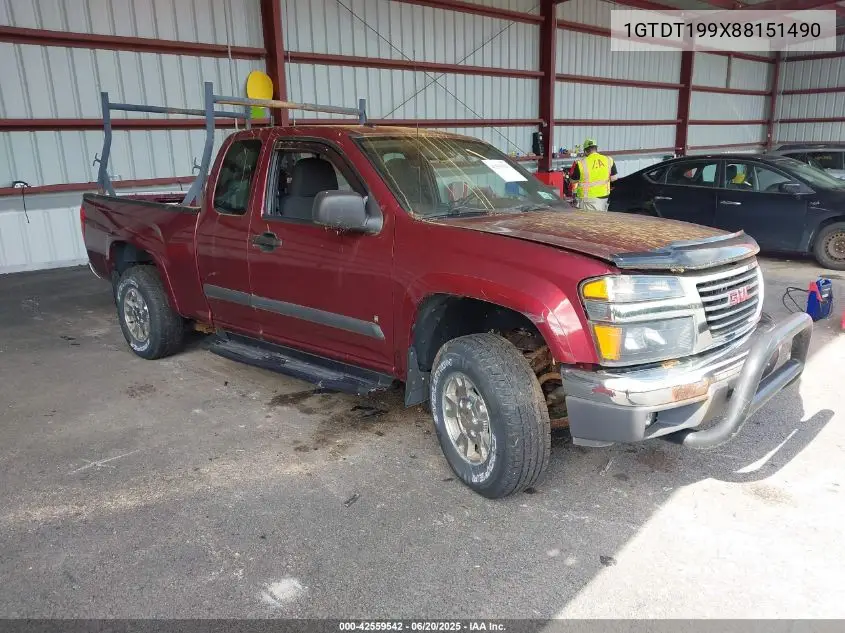 2008 GMC Canyon Sle1 VIN: 1GTDT199X88151490 Lot: 42559542