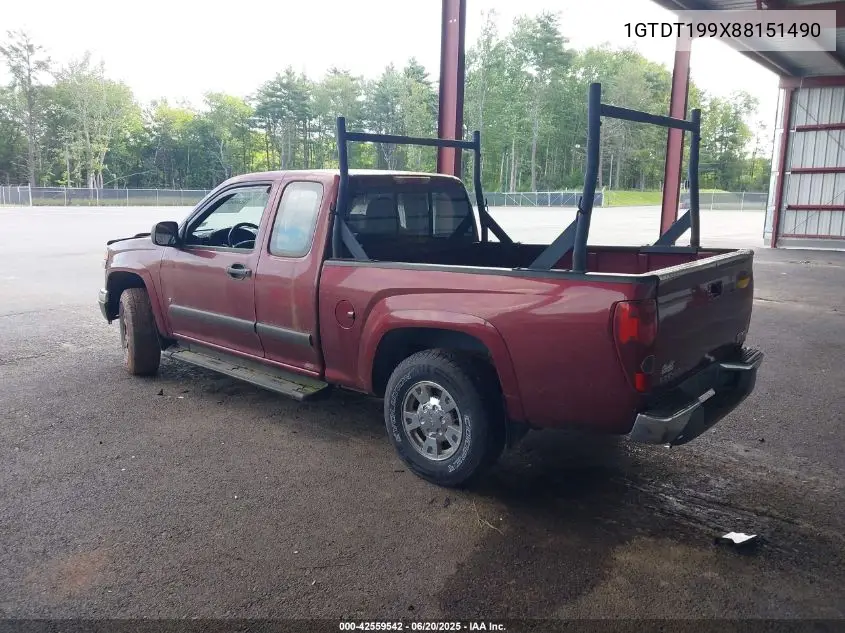 2008 GMC Canyon Sle1 VIN: 1GTDT199X88151490 Lot: 42559542