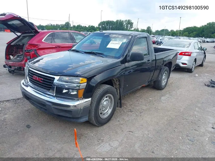 2009 GMC Canyon Work Truck VIN: 1GTCS149298100590 Lot: 42622994