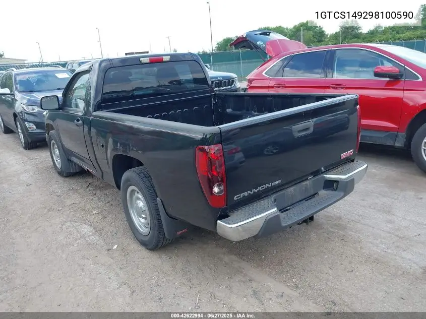 2009 GMC Canyon Work Truck VIN: 1GTCS149298100590 Lot: 42622994