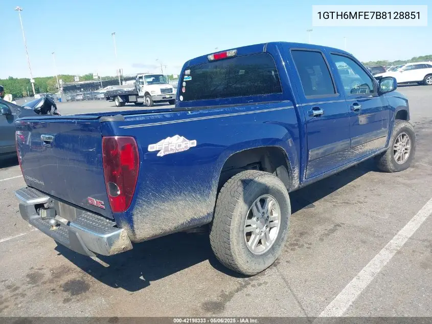 2011 GMC Canyon Sle1 VIN: 1GTH6MFE7B8128851 Lot: 42198333