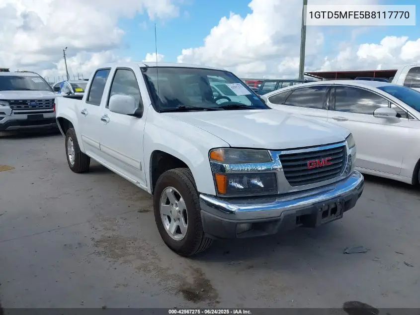 2011 GMC Canyon Sle1 VIN: 1GTD5MFE5B8117770 Lot: 42567275
